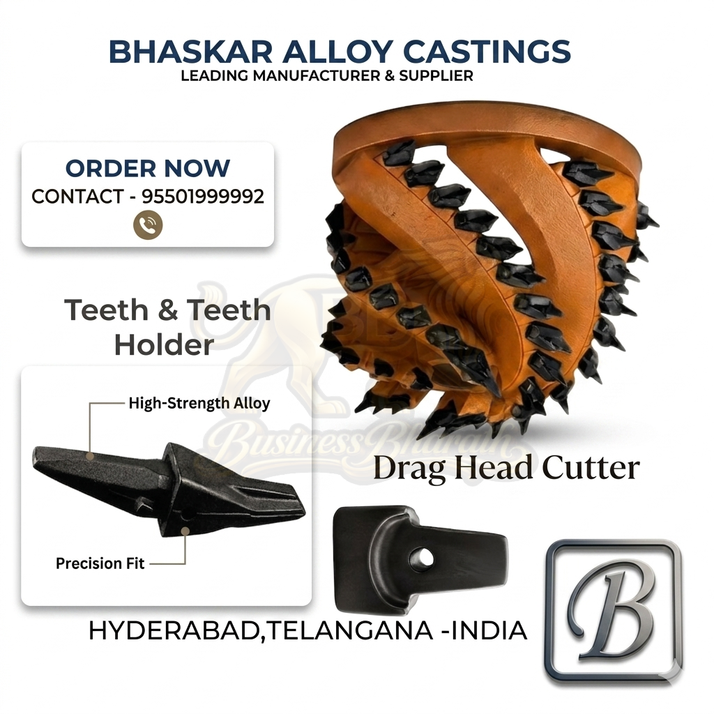 High-Performance Drag Head Cutter Teeth & Holders for Dredging Equipment